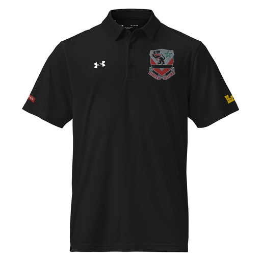 U.S. Army 16th Engineer Bn Embroidered Under Armour® Men's Polo Tactically Acquired Black S 