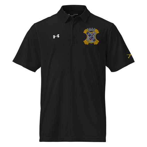 8th Infantry Regiment Embroidered Under Armour® Men's Polo Tactically Acquired Black S 