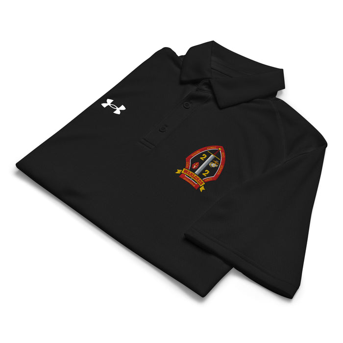 2/2 Marines Embroidered Under Armour® Men's Polo Tactically Acquired   