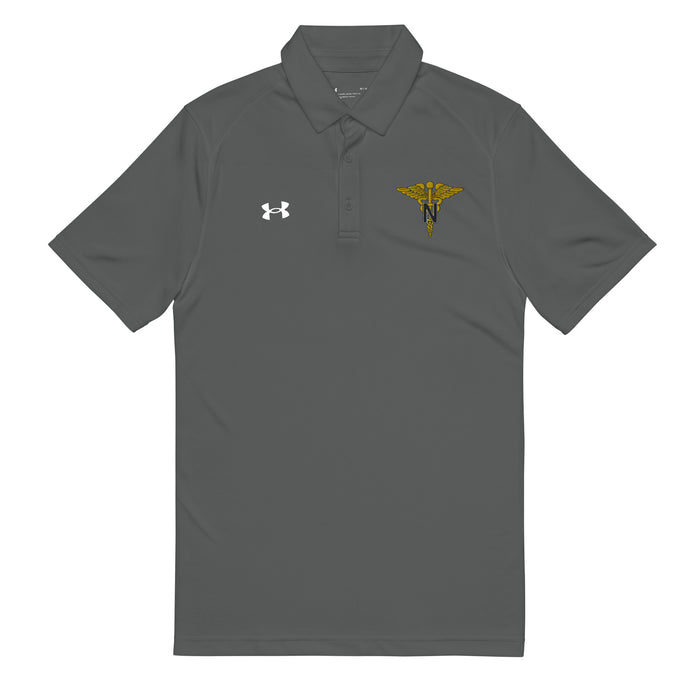 U.S. Army Nurse Corps Branch Emblem Under Armour® Men's Polo Tactically Acquired Grey S 