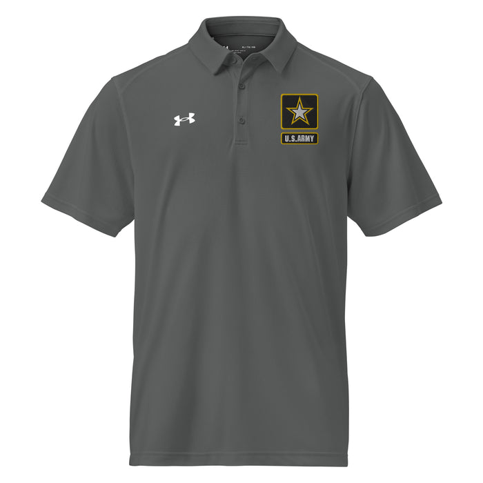 U.S. Army Embroidered Under Armour® Men's Polo Tactically Acquired Grey S 