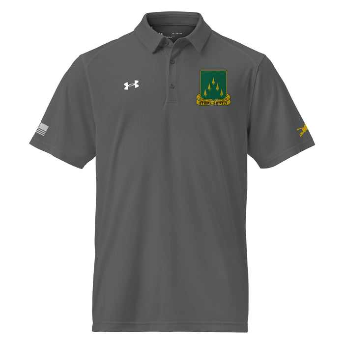 70th Armor Regiment Embroidered Under Armour® Men's Polo Tactically Acquired Grey S 