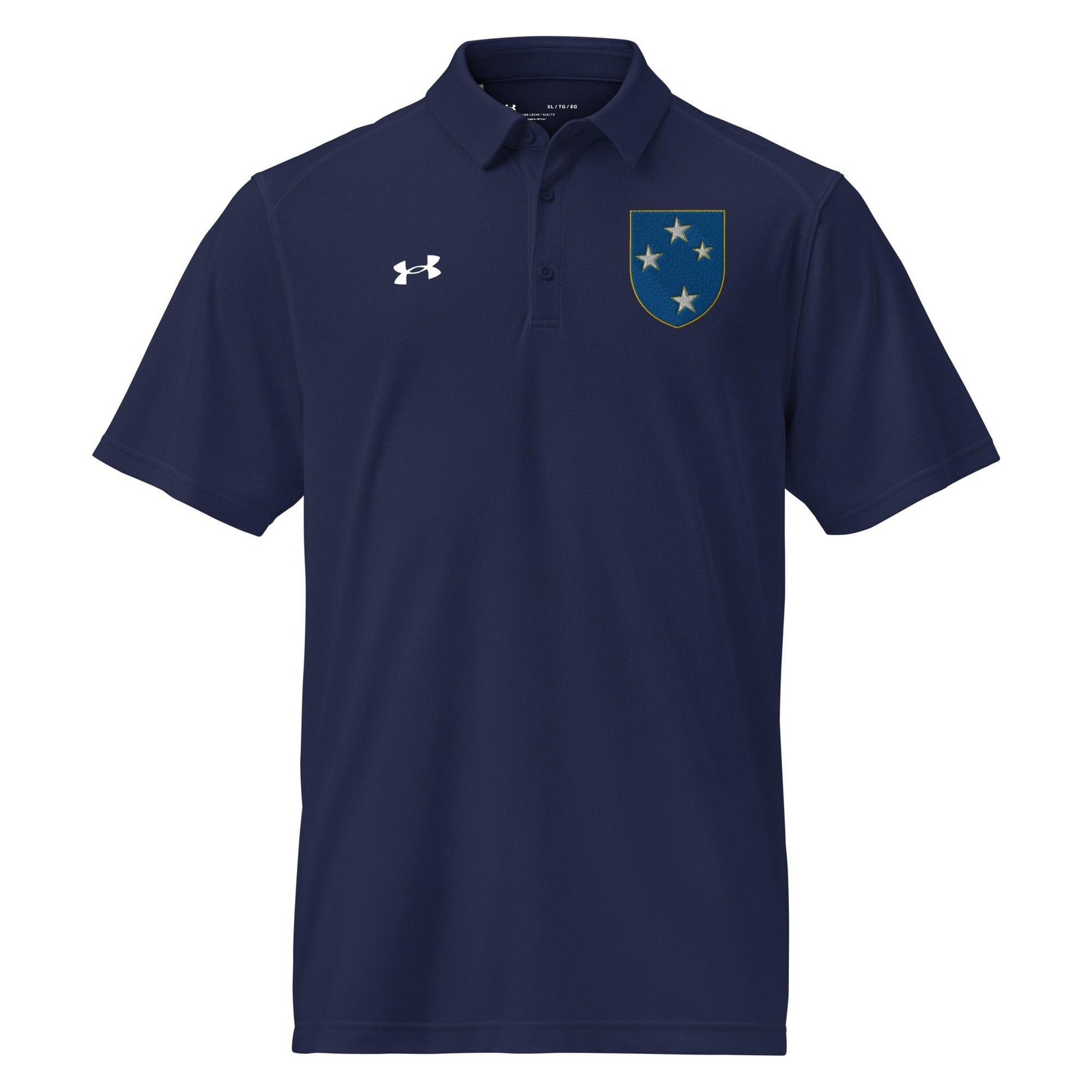 U.S. Army 23rd Infantry Division Embroidered Under Armour® Men's Polo Tactically Acquired Navy S 