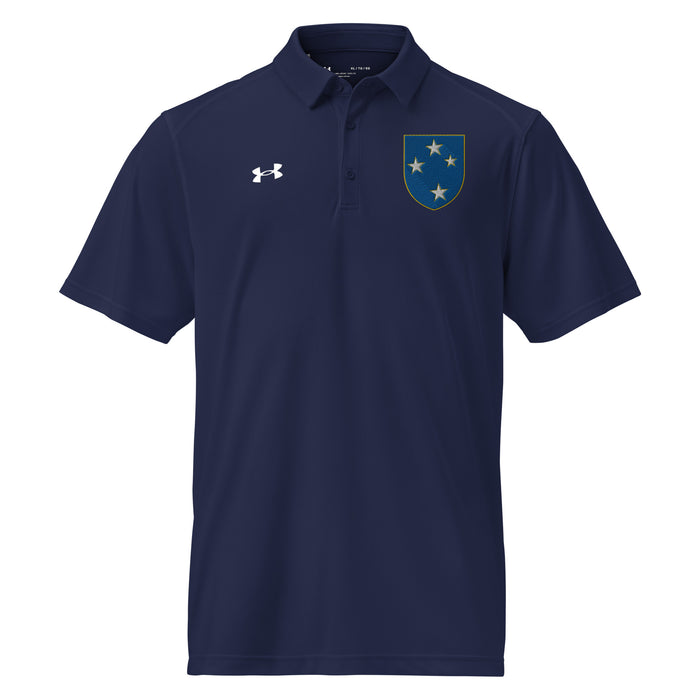 U.S. Army 23rd Infantry Division Embroidered Under Armour® Men's Polo Tactically Acquired Navy S 