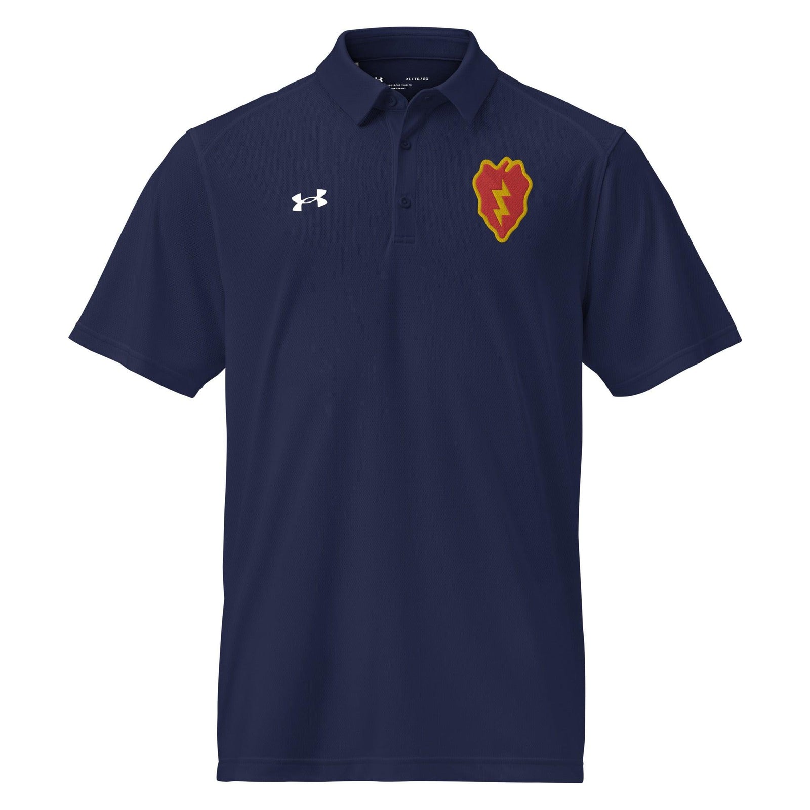 U.S. Army 25th Infantry Division Embroidered Under Armour® Men's Polo Tactically Acquired Navy S 