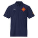 4th Marine Division Embroidered Under Armour® Men's Polo Tactically Acquired Navy S 