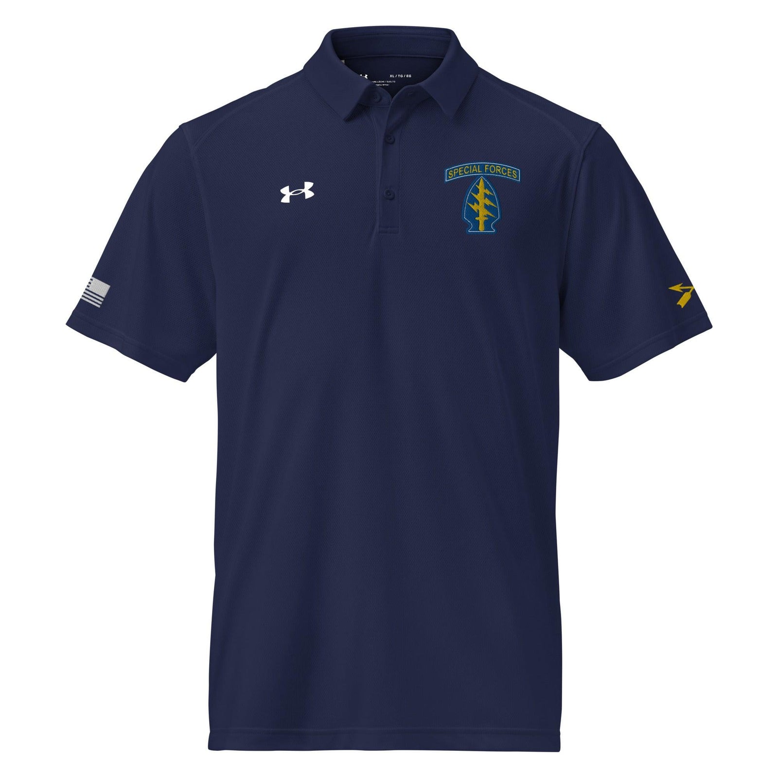 U.S. Army Special Forces Embroidered Under Armour® Men's Polo Tactically Acquired Navy S 