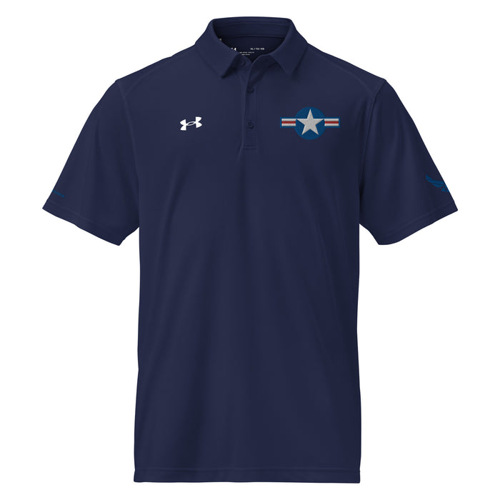 U.S. Air Force Roundel Embroidered Under Armour® Men's Polo Tactically Acquired Navy S 