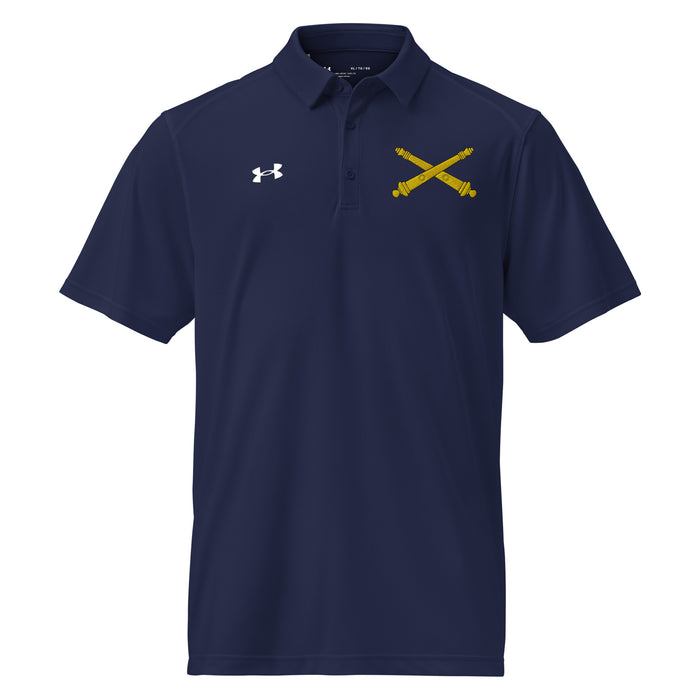 U.S. Army Field Artillery Embroidered Under Armour® Men's Polo Tactically Acquired Navy S