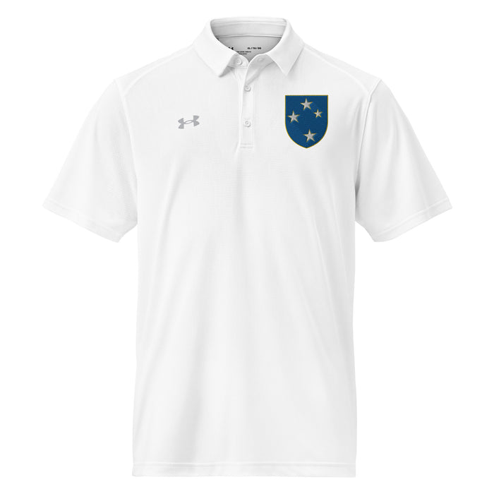 U.S. Army 23rd Infantry Division Embroidered Under Armour® Men's Polo Tactically Acquired White S 