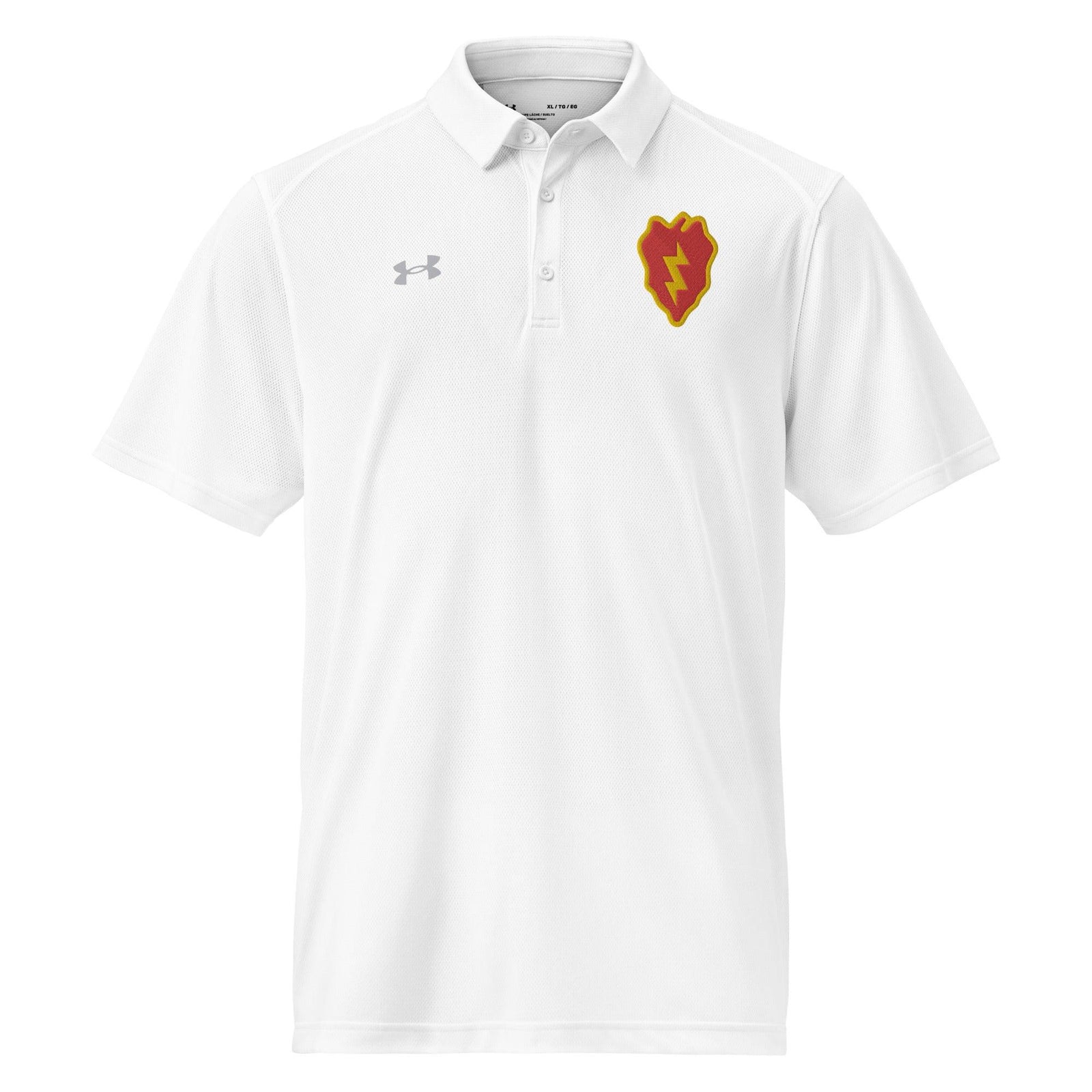 U.S. Army 25th Infantry Division Embroidered Under Armour® Men's Polo Tactically Acquired White S 