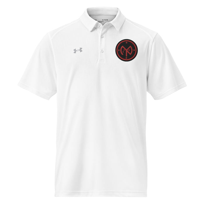 U.S. Army 27th Infantry Division Embroidered Under Armour® Men's Polo Tactically Acquired White S 