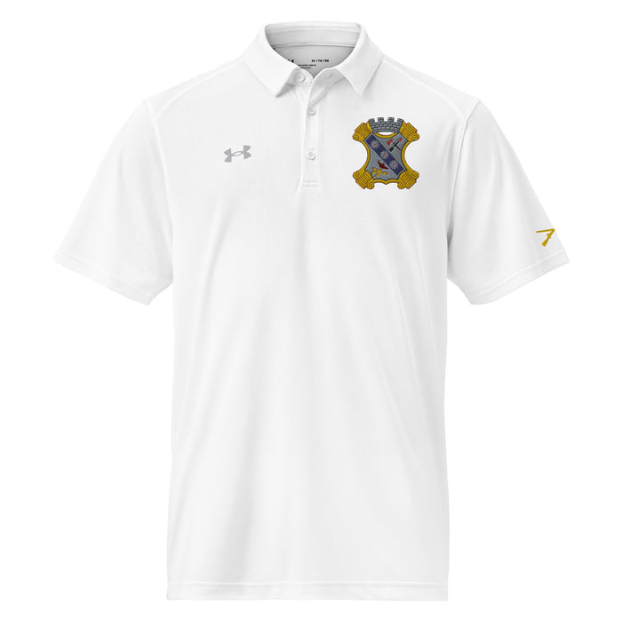 8th Infantry Regiment Embroidered Under Armour® Men's Polo Tactically Acquired White S 