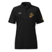 U.S. Marine Corps Tan EGA Embroidered Under Armour® Women's Polo Tactically Acquired Black S 