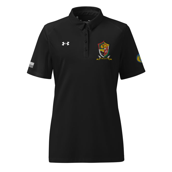 457th Bomb Group Embroidered Under Armour® Women's Polo Tactically Acquired Black S 