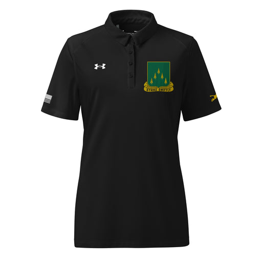 70th Armor Regiment Embroidered Under Armour® Women's Polo Tactically Acquired Black S 