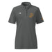 U.S. Marine Corps Tan EGA Embroidered Under Armour® Women's Polo Tactically Acquired Grey S 