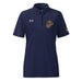 U.S. Marine Corps Tan EGA Embroidered Under Armour® Women's Polo Tactically Acquired Navy S 