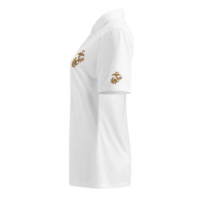 U.S. Marine Corps Tan EGA Embroidered Under Armour® Women's Polo Tactically Acquired   