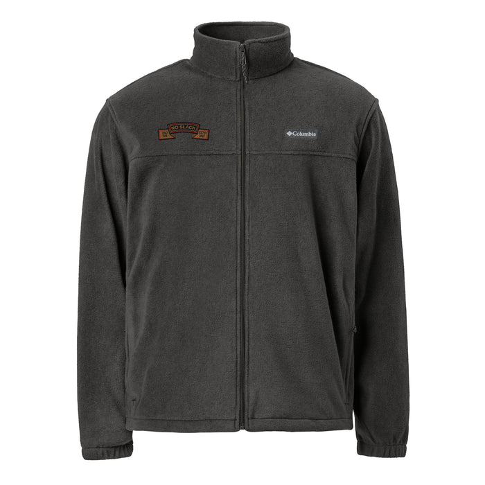2-327 INF RGT "No Slack" Embroidered Unisex Columbia® Fleece Jacket Tactically Acquired Charcoal Heather S 