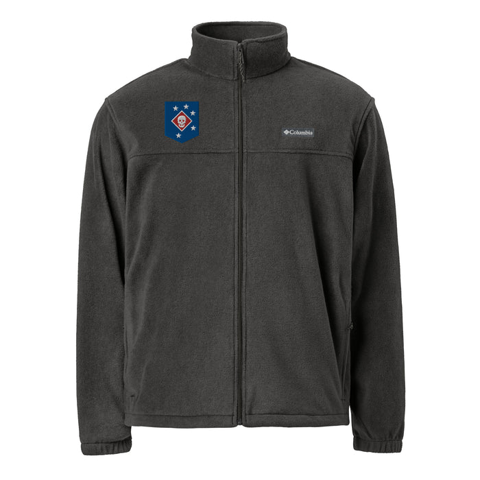 Marine Raiders Embroidered Unisex Columbia® Fleece Jacket Tactically Acquired Charcoal Heather S 