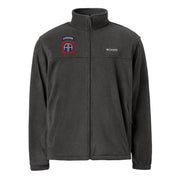 82nd Airborne Division Embroidered Columbia® Unisex Fleece Jacket Tactically Acquired Charcoal Heather S 