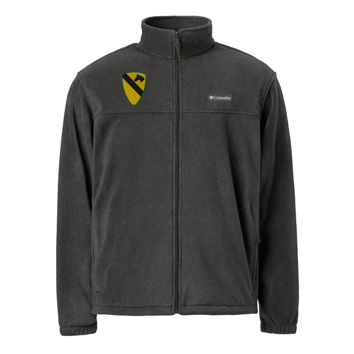 1st Cavalry Division Embroidered Unisex Columbia® Fleece Jacket Tactically Acquired Charcoal Heather S 