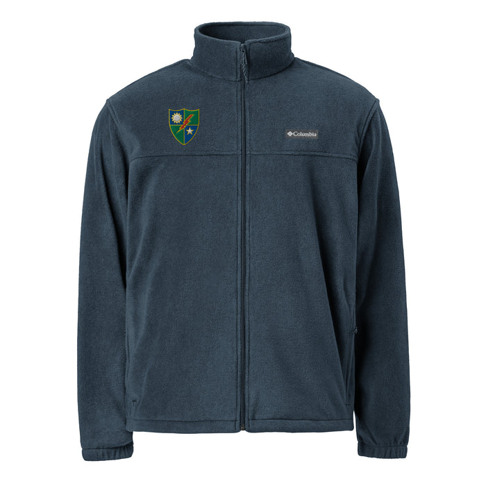 75th Ranger Regiment Embroidered Unisex Columbia® Fleece Jacket Tactically Acquired Collegiate Navy S 