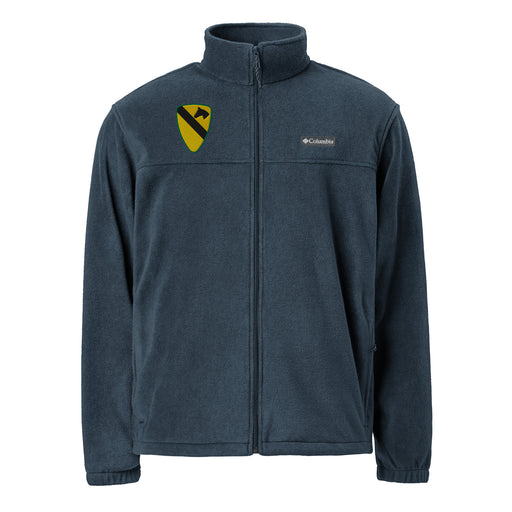 1st Cavalry Division Embroidered Unisex Columbia® Fleece Jacket Tactically Acquired Collegiate Navy S 