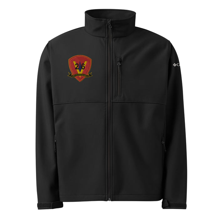 3/26 Marines Embroidered Columbia® Soft-Shell Jacket Tactically Acquired Black S 