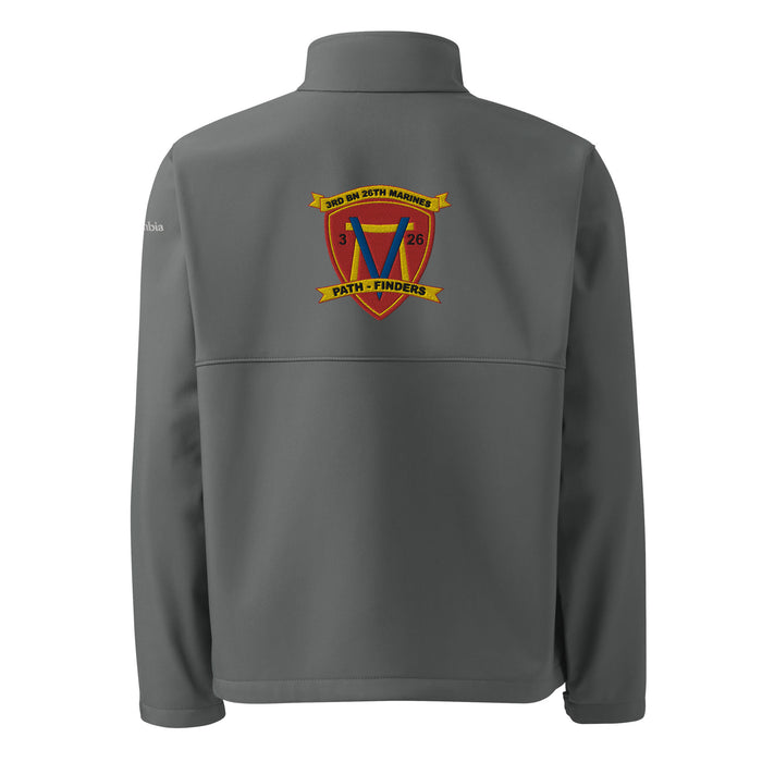 3/26 Marines Embroidered Columbia® Soft-Shell Jacket Tactically Acquired   