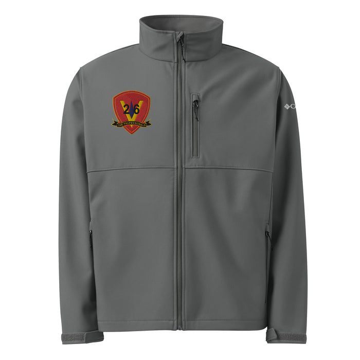 3/26 Marines Embroidered Columbia® Soft-Shell Jacket Tactically Acquired Graphite S 