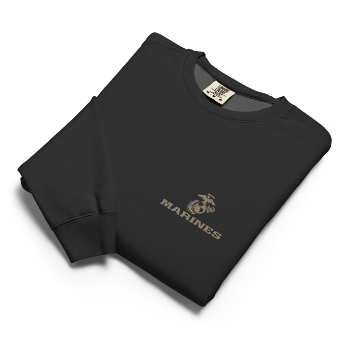 USMC Pin-Up Girl Ari Comfort Colors PT Sweatshirt Tactically Acquired