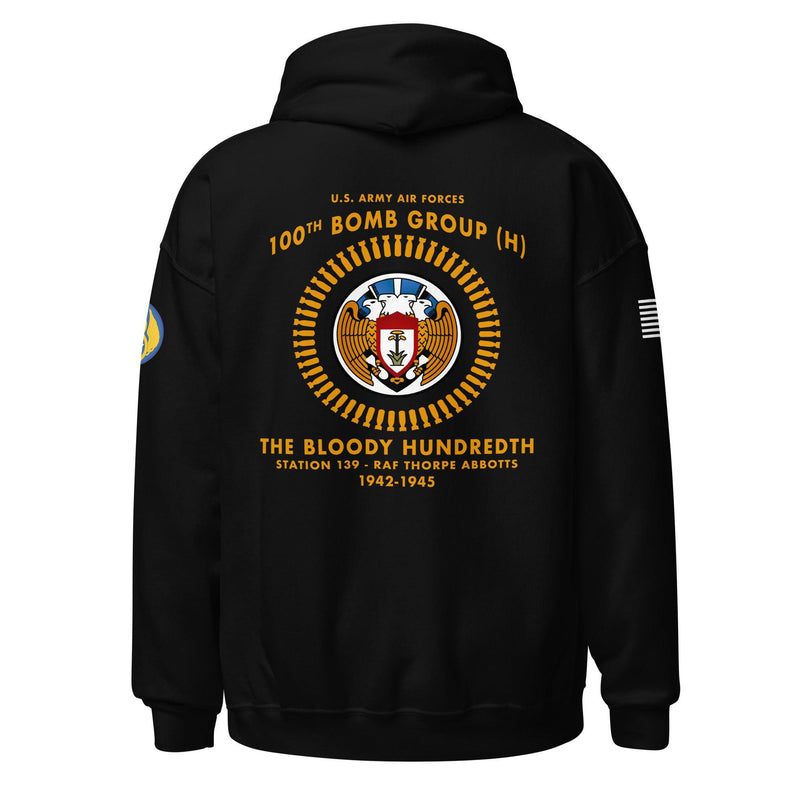 100th Bomb Group (Heavy) 'Bloody Hundredth' 8th Air Force Legacy Unisex Hoodie