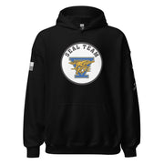 U.S. Navy SEAL Team 5 Frogman Unisex Hoodie Tactically Acquired Black S 
