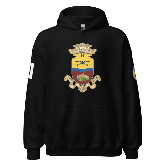 390th Bombardment Group (Heavy) 8th Air Force Unisex Hoodie Tactically Acquired Black S 