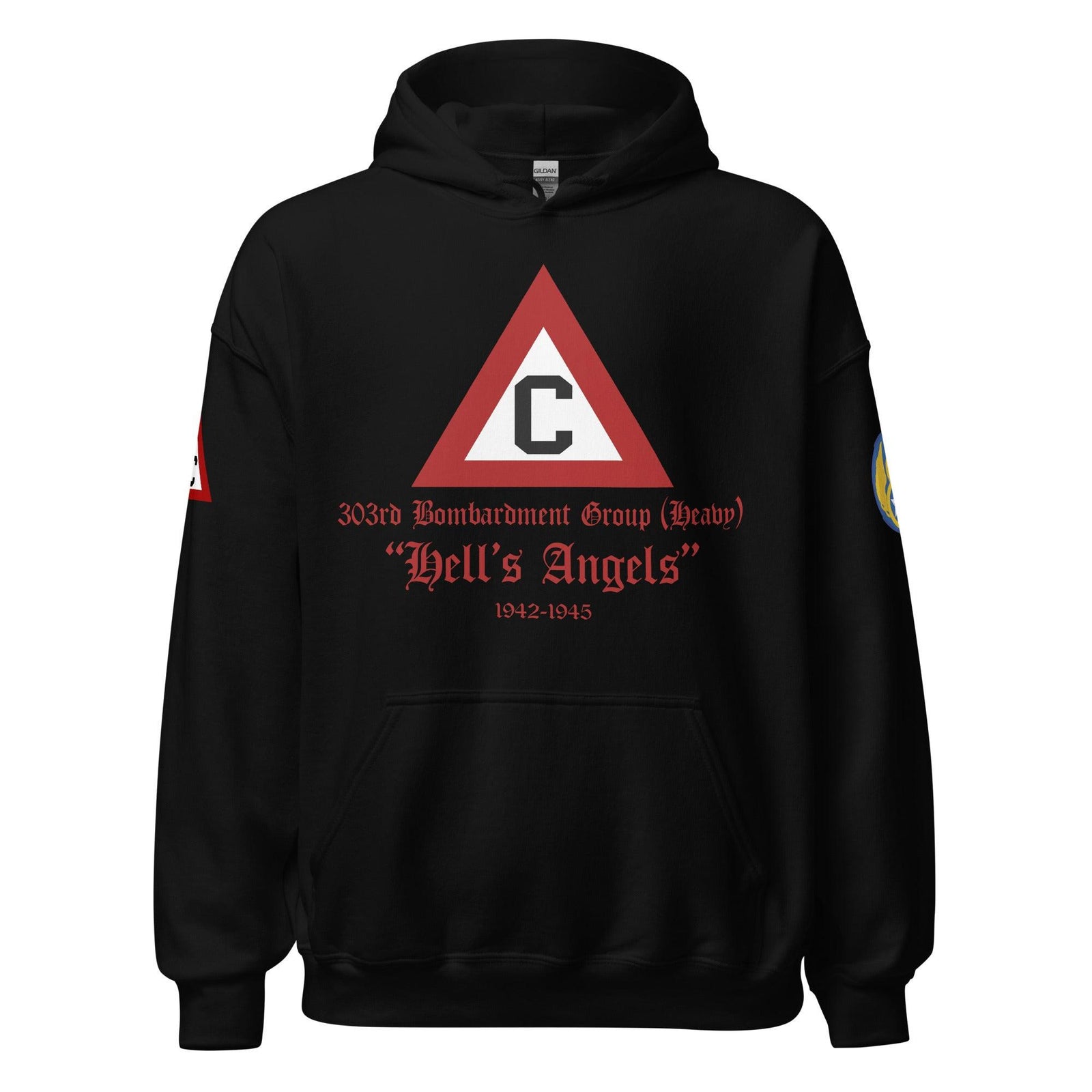 303rd Bombardment Group (Heavy) 8th Air Force Unisex Hoodie Tactically Acquired Black S 
