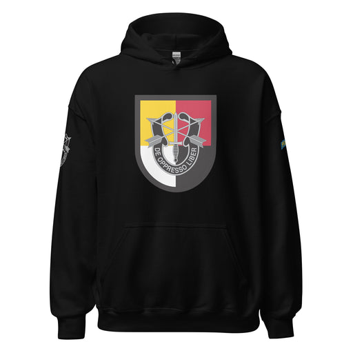 U.S. Army 3rd Special Forces Group (3rd SFG) Beret Flash Unisex Hoodie Tactically Acquired Black S 