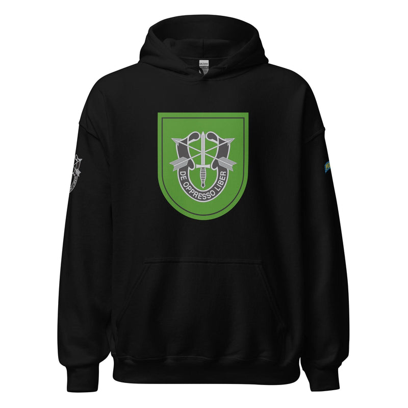 U.S. Army 10th Special Forces Group (10th SFG) Beret Flash Unisex Hoodie