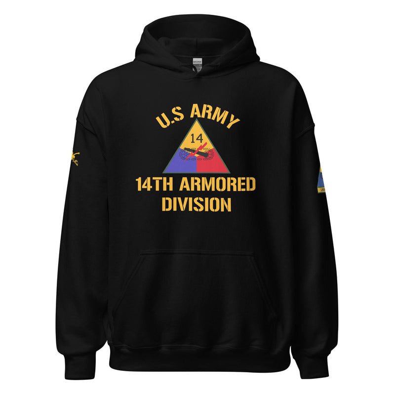 U.S. Army 14th Armored Division (14th AD) Armor Branch Unisex Hoodie