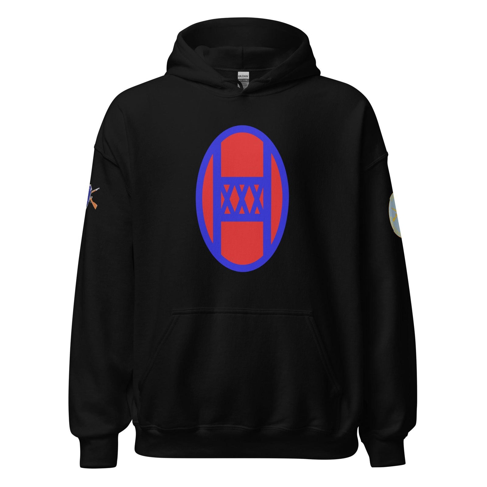 U.S. Army 30th Infantry Division (30ID) Infantry Branch Unisex Hoodie Tactically Acquired Black S 