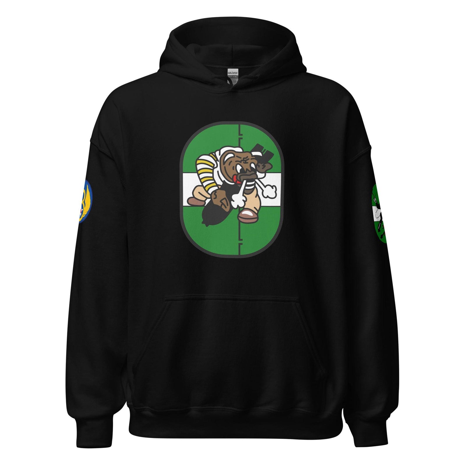 855th Bomb Squadron 491st Bomb Group WW2 Unisex Hoodie Tactically Acquired Black S 