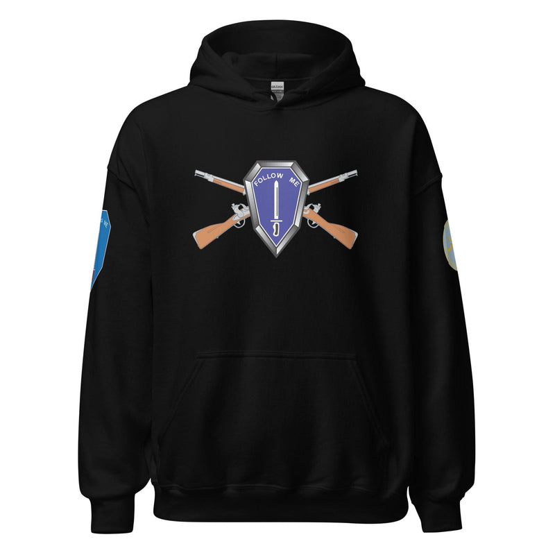 U.S. Army Infantry Branch 'Follow Me' Crossed Rifles Unisex Hoodie