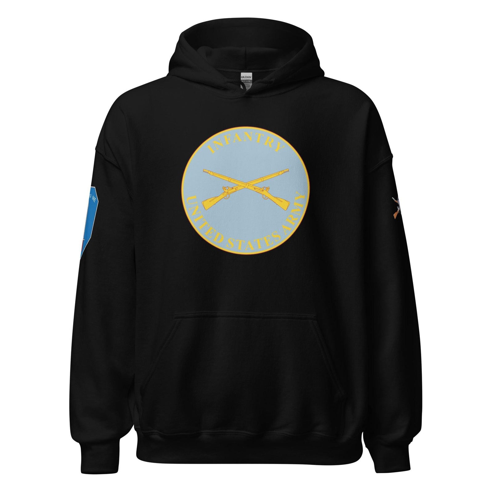 U.S. Army Infantry Branch Plaque Unisex Hoodie Tactically Acquired Black S 