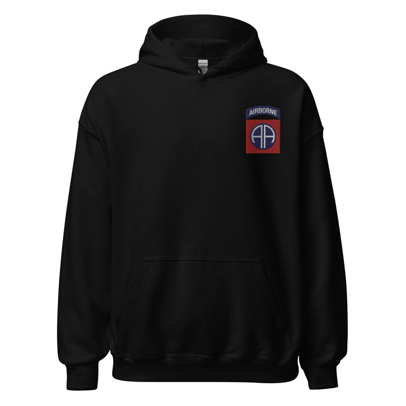 82nd Airborne Division Embroidered Left Chest Emblem Unisex Hoodie