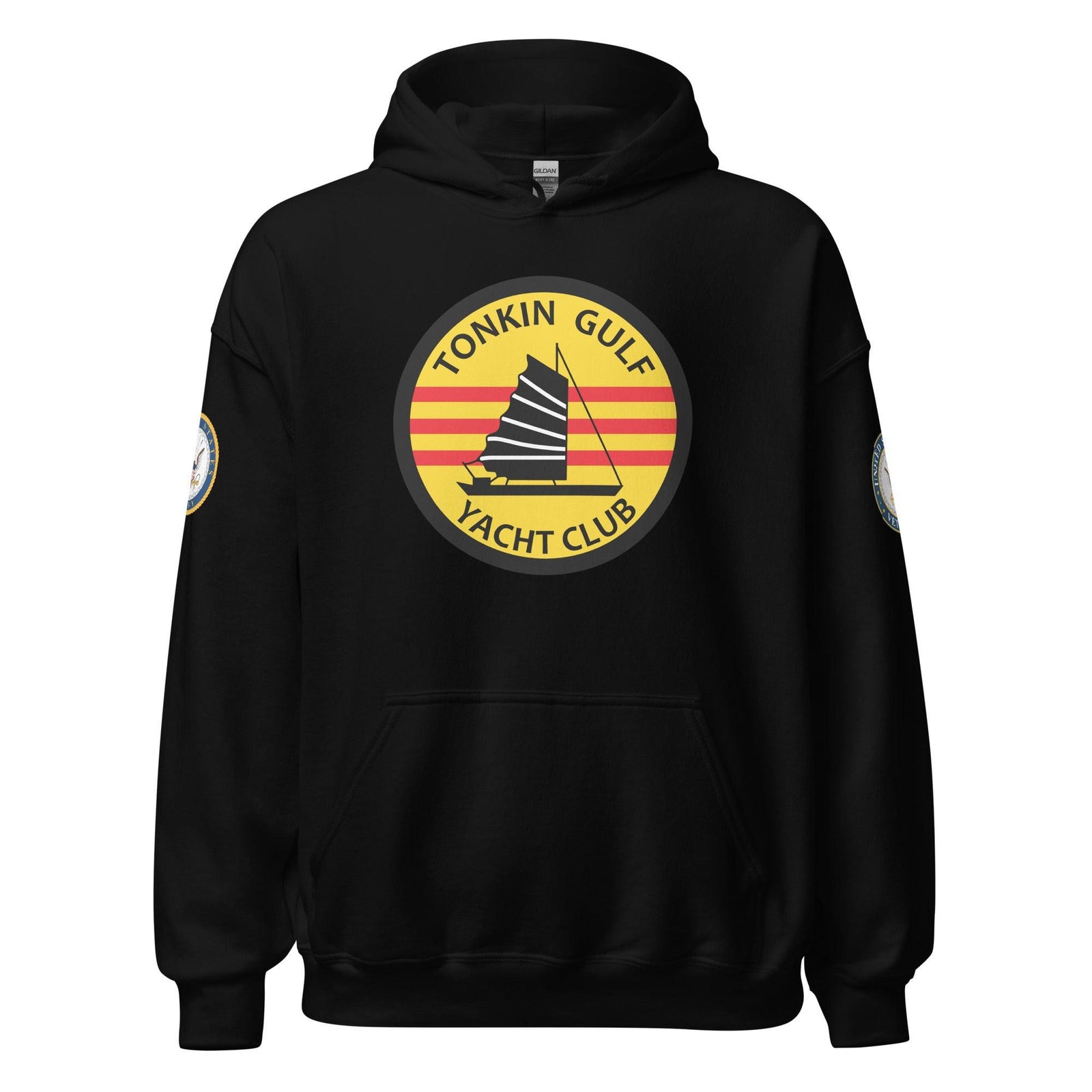U.S. Navy Tonkin Gulf Yacht Club Unisex Hoodie Tactically Acquired Black S 