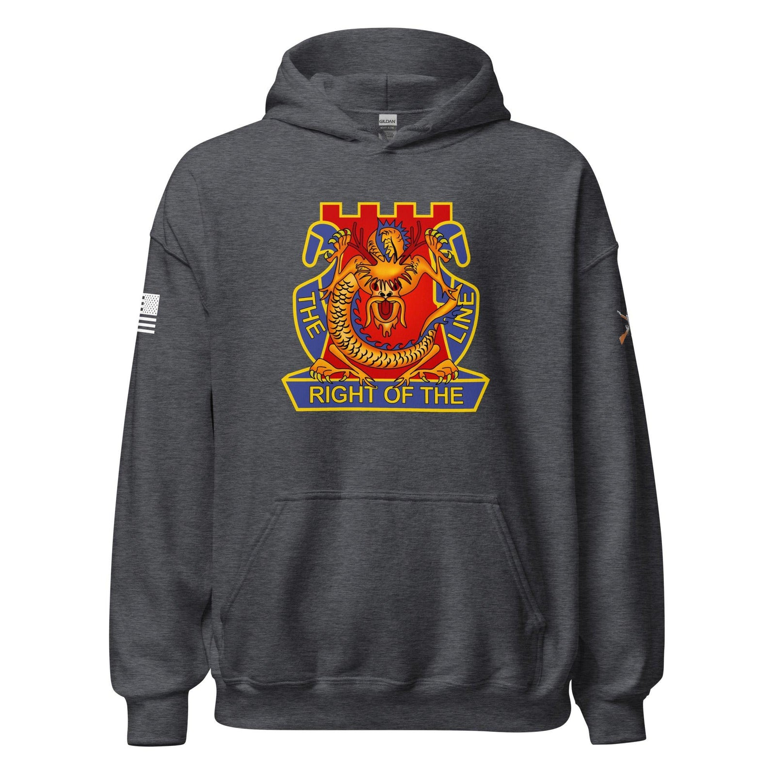 U.S. Army 14th Infantry Regiment Unisex Hoodie Tactically Acquired Dark Heather S 