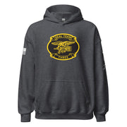 U.S. Navy SEAL Team 3 Frogman Unisex Hoodie Tactically Acquired Dark Heather S 