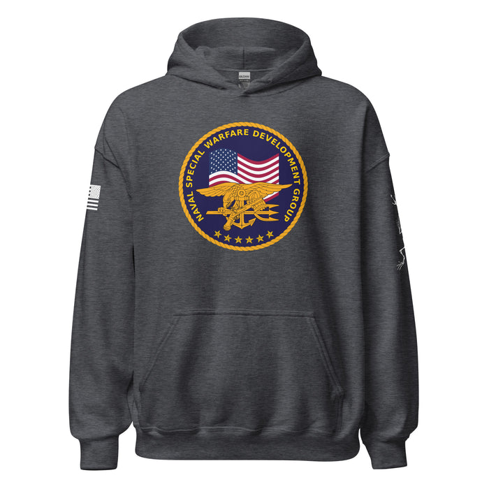 U.S. Navy SEAL Team 6 DEVGRU Frogman Unisex Hoodie Tactically Acquired Dark Heather S 