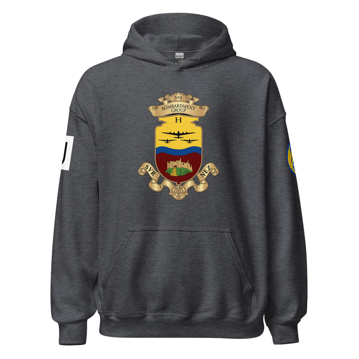 390th Bombardment Group (Heavy) 8th Air Force Unisex Hoodie Tactically Acquired Dark Heather S 